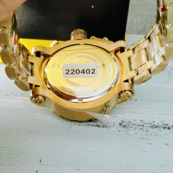 Invicta Coalition Forces Night Hawk Gold Chronograph Watch - Picture 4 of 8